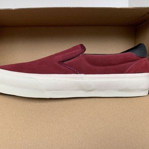 STRAYE Ventura Suede Men's size 10.5 Burgundy/Bone Not Vans Slip-on